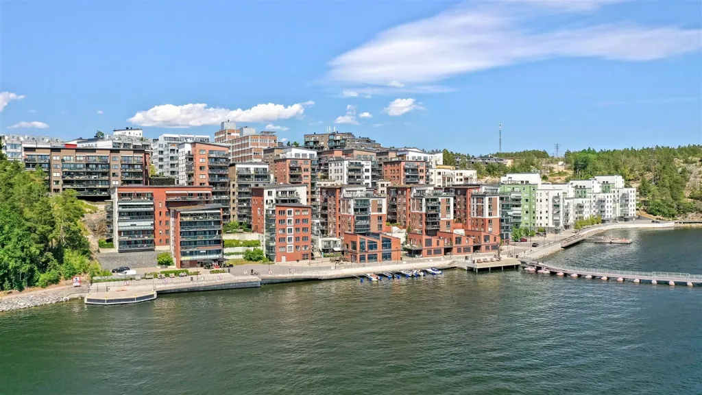 Vista aerea - Architectural Apartment with Waterfront in Tollare Kaj
