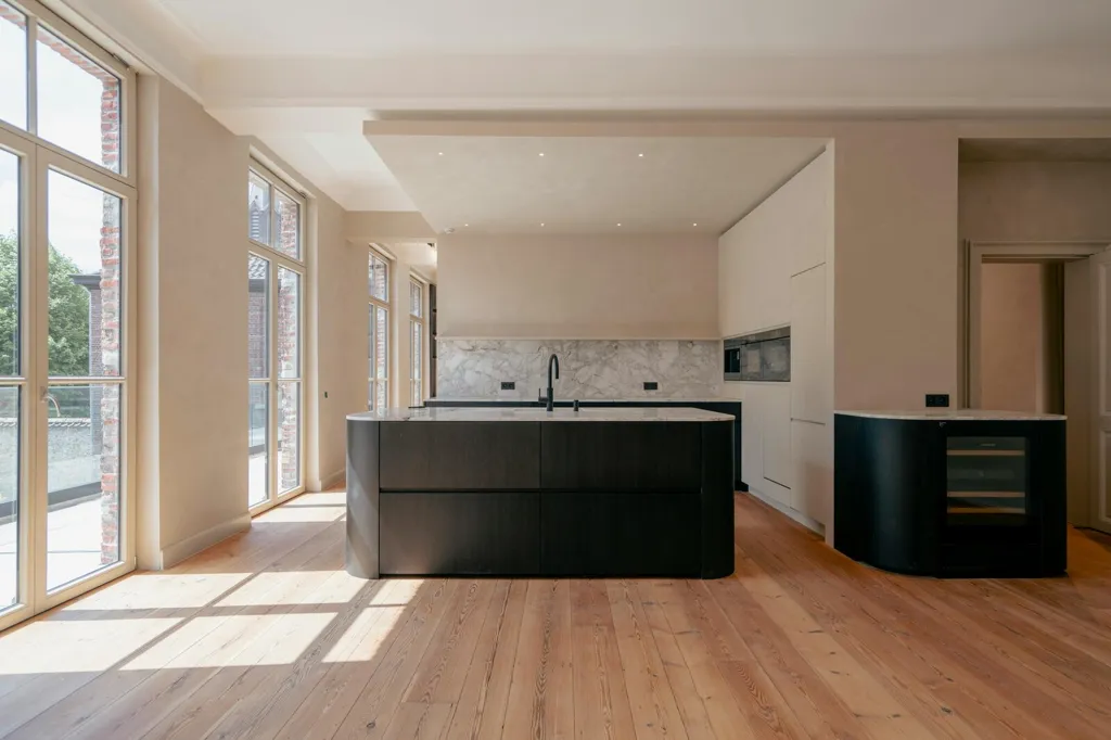 Köök - Spacious Apartment with Terrace in Ghent Centre
