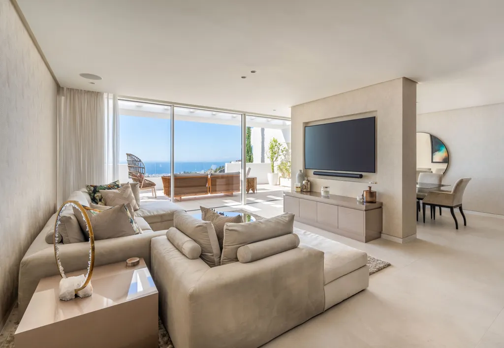 Séjour - Luxury Triplex Penthouse with Sea View in Ojén