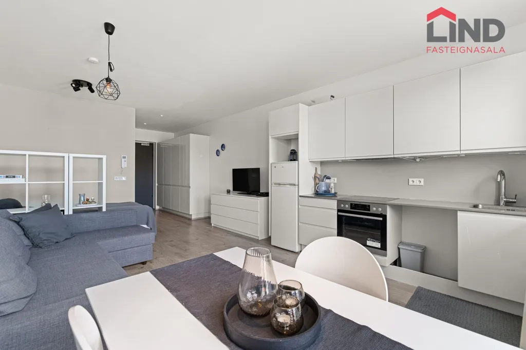 Cucina - Studio Apartment with Sea View in Hafnarfjörður
