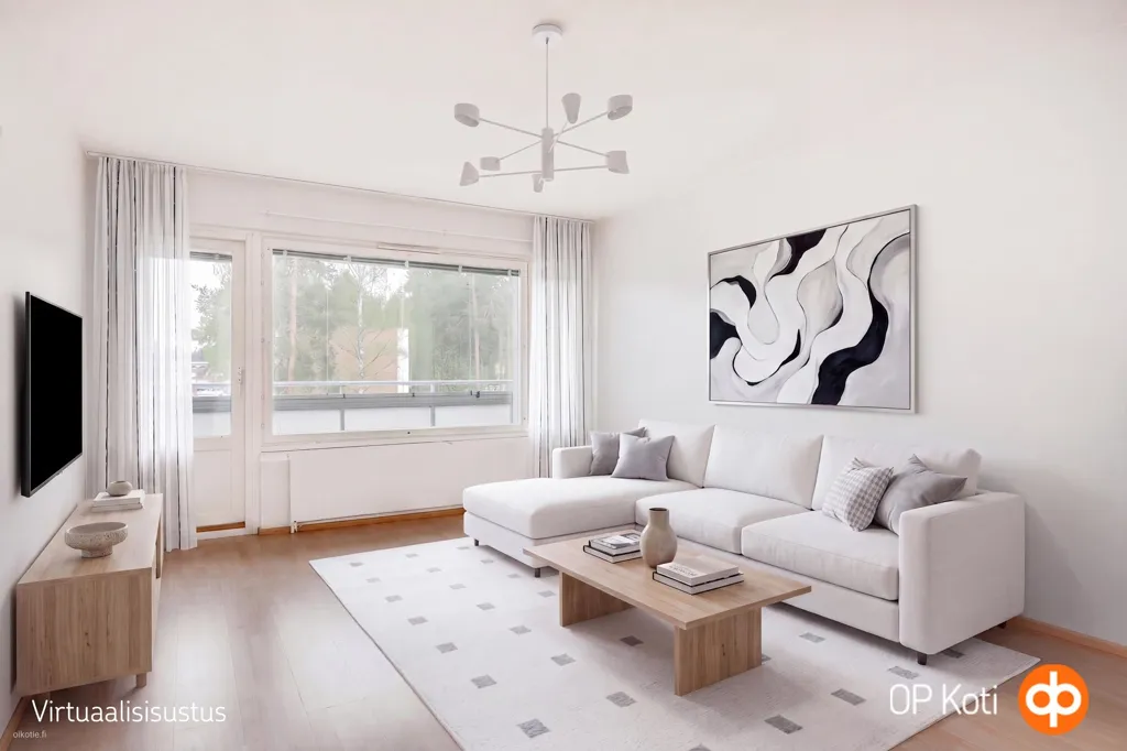 Séjour - Modernised Apartment with Balcony in Kaukovainio
