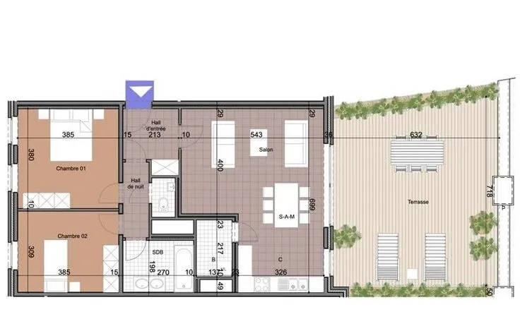 Appartement 2 chambres à Limal