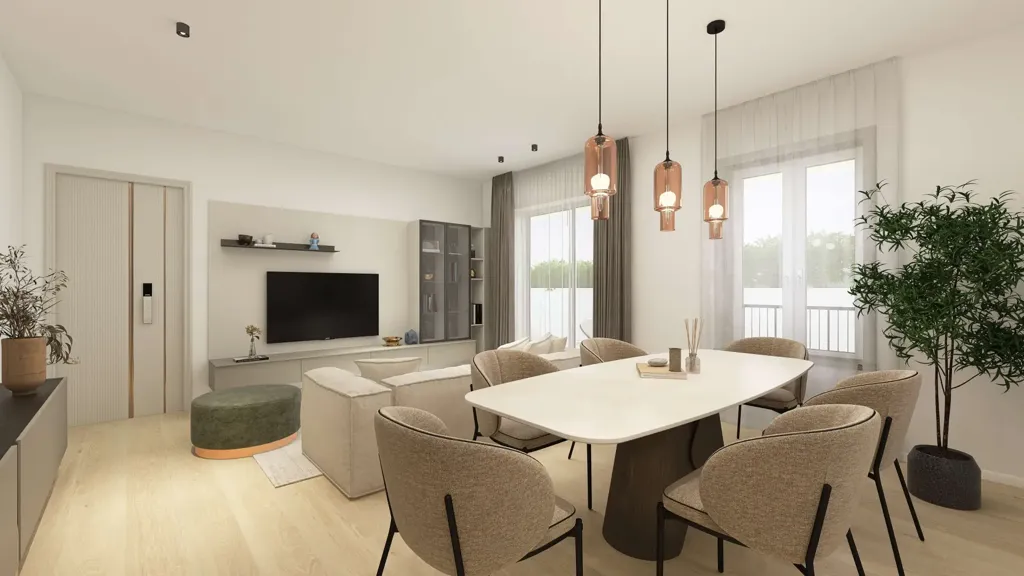 Dining Room - Luxury Apartment with Terrace in Formigine