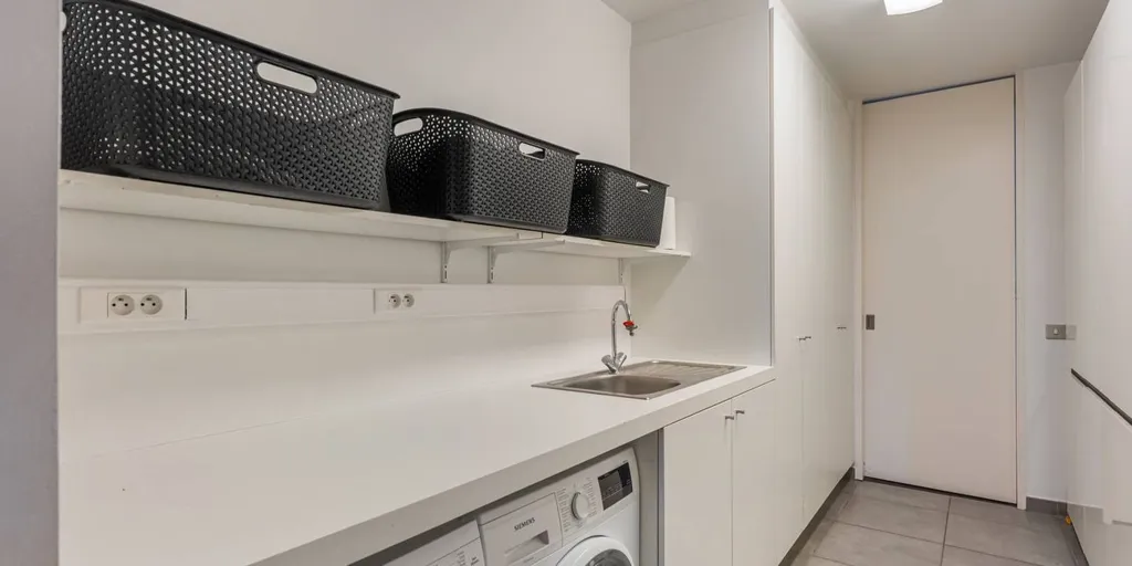 Buanderie - Appartement de luxe avec terrasse ensoleillée à Hasselt