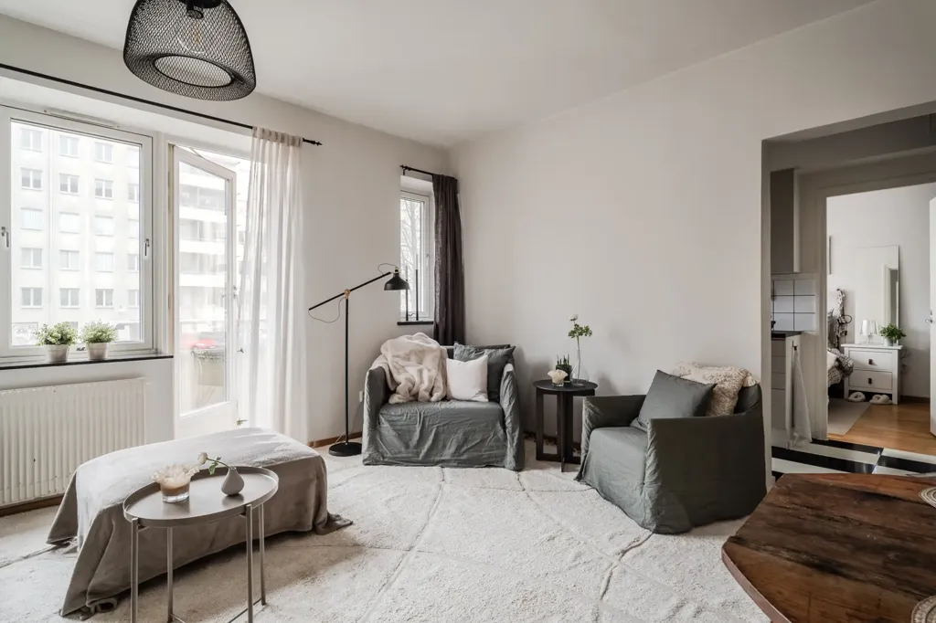 Séjour - Appartement 2 pièces à Göteborg
