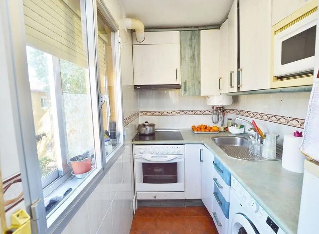 Köök - 2-Bed Apartment with Air Conditioning in Arcos, Madrid