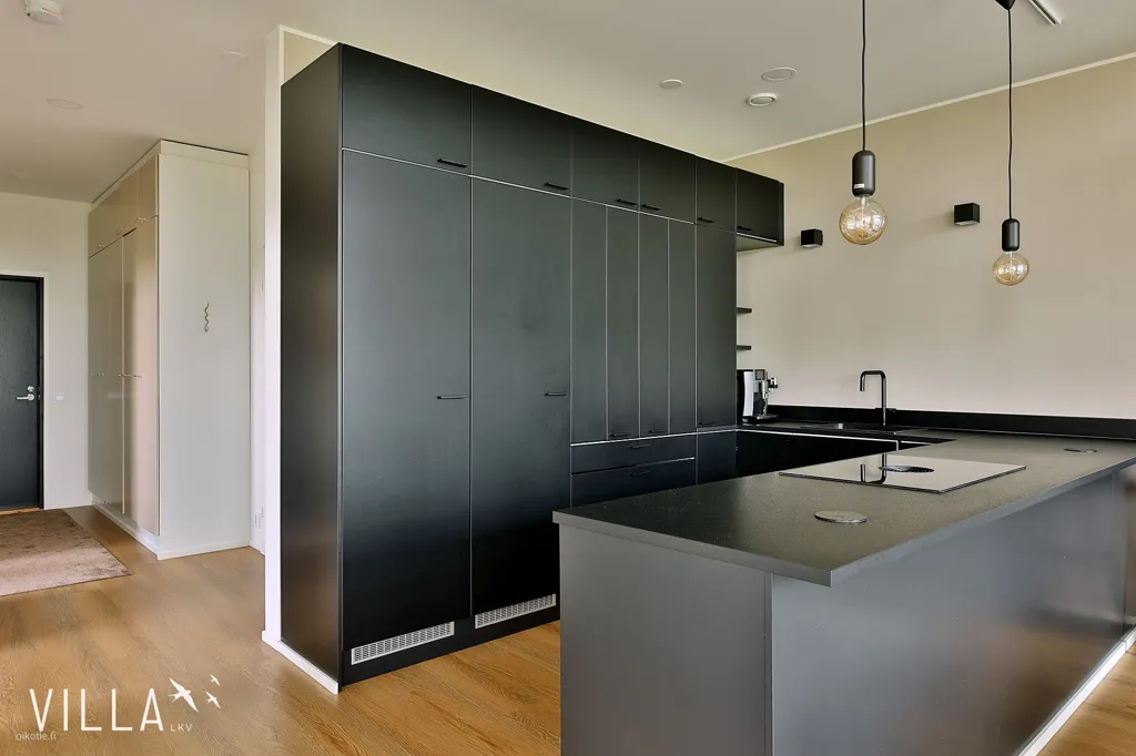 Cucina - Modern Apartment with West-Facing Balcony in Vuores