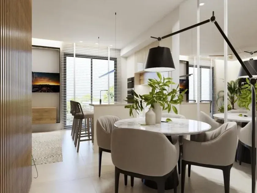 Sala da pranzo - Modern Apartment with Golf Resort Access in Murcia