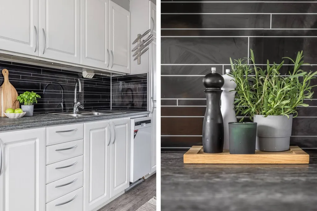 Kitchen - Apartment with Balcony in Sundsvall