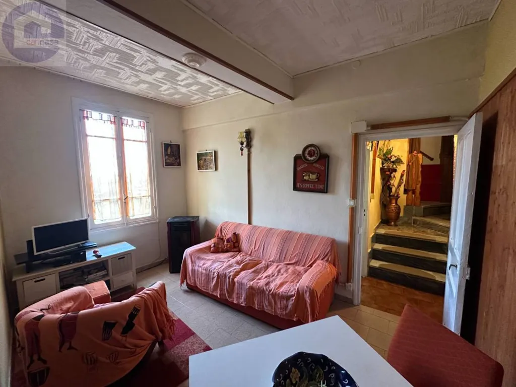 Living Room - Historic House with Terrace in Pietrabruna