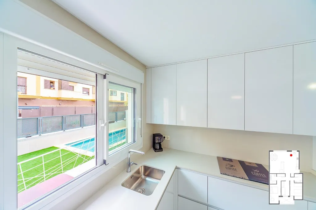 Cuisine - Modern Flat with Terrace in Ciudad Jardín, Elche