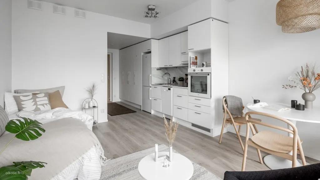 Séjour - Compact Apartment with Sea View in Leppävaara