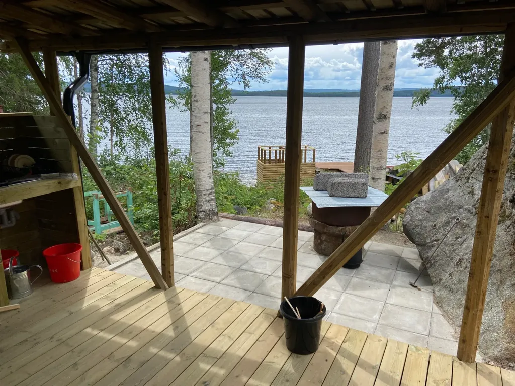Terrasse - Off-Grid Cottage with Private Dock near Holmsjön