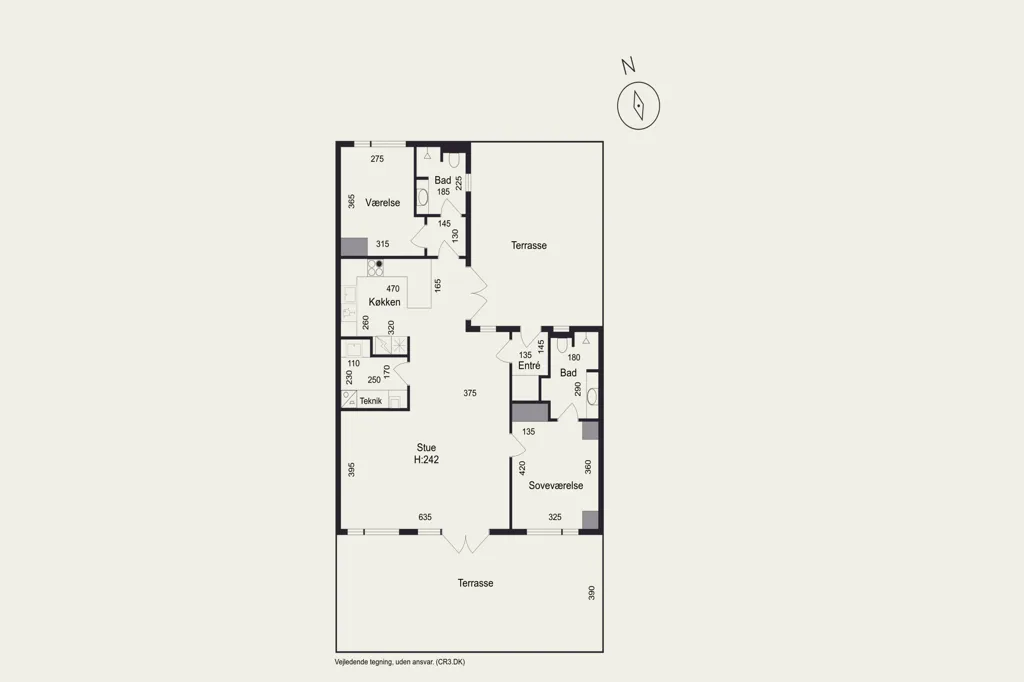 Plan - Terraced House with Minimal Maintenance in Havdrup