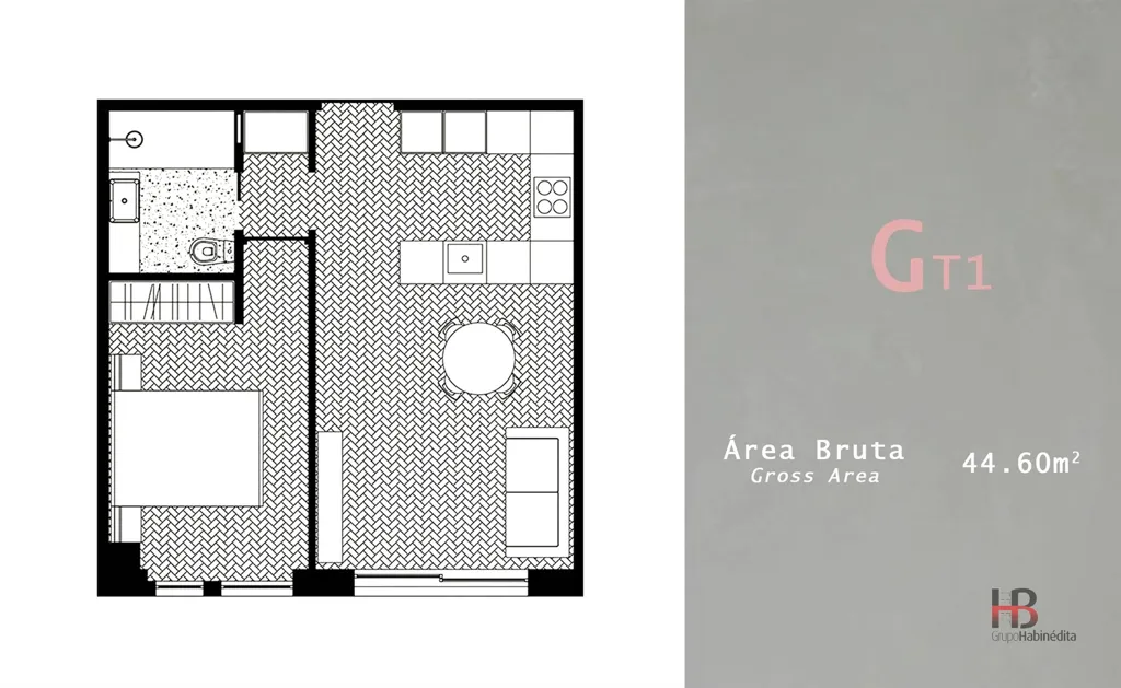 Plaan - Contemporary T1 Apartment in Porto's Historic Centre