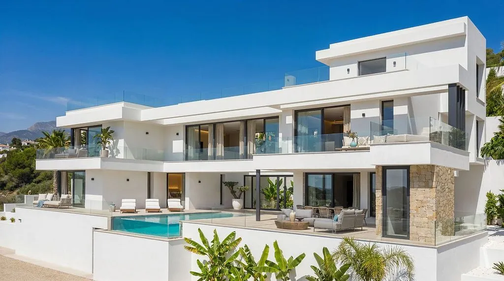 Piscine - Chalet with Sea View and Pool in Calpe