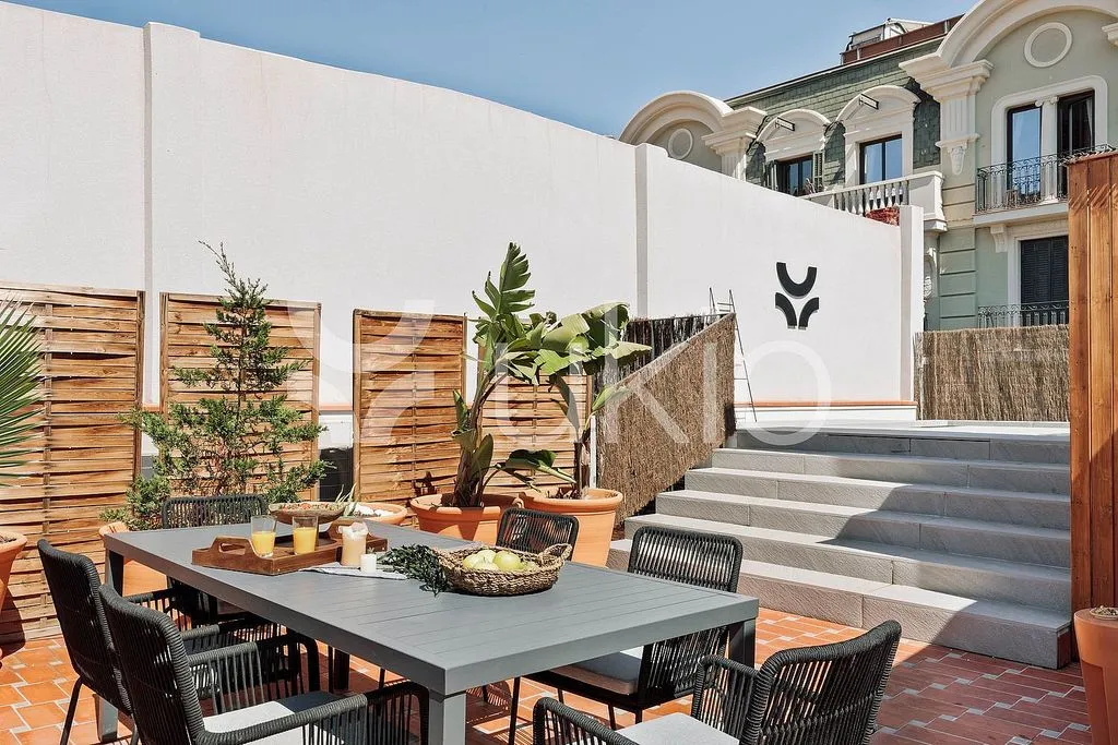Terrasse - Apartment with Pool in Vila de Gràcia