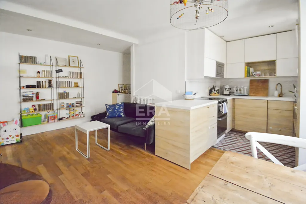 Séjour - Appartement Refait par Architecte à Boulogne-Billancourt