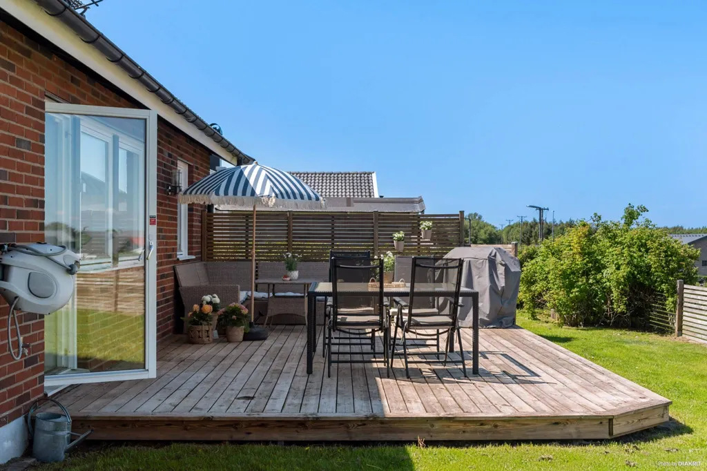Terrasse - Villa with Garden in Östra Karup