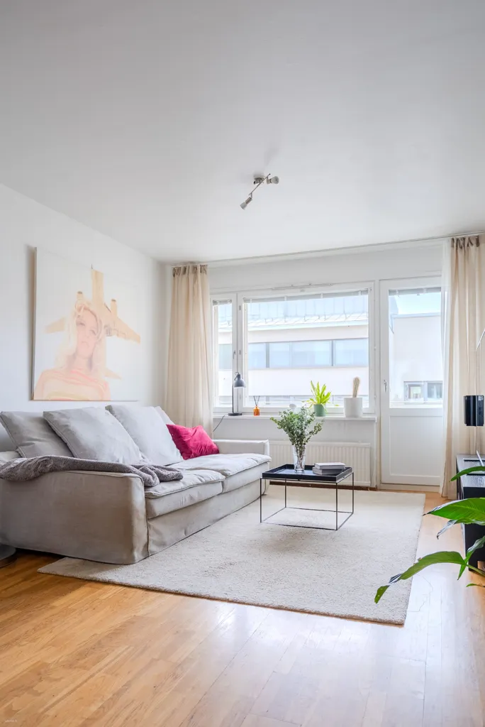 Soggiorno - Apartment with Balcony in Helsinki's Punavuori