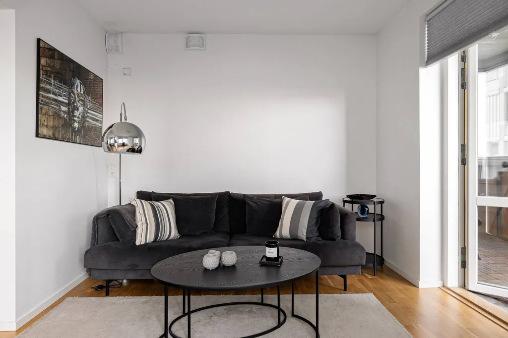 Séjour - Apartment with Balcony in Arenastaden