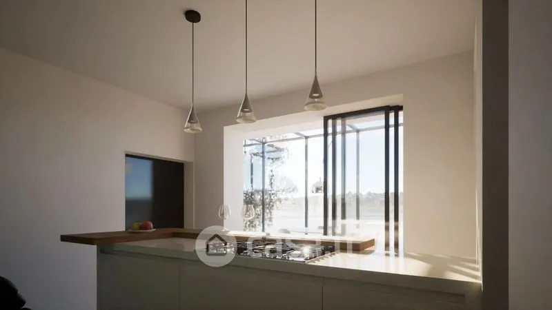 Kitchen - Villa with Lake View in Meina