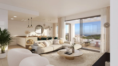 Séjour - Penthouse with Sea View in Estepona