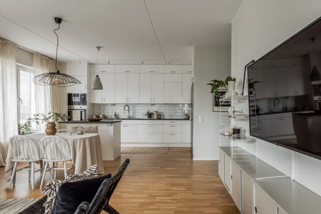 Séjour - Modern Flat with Glass Balcony in Österplan