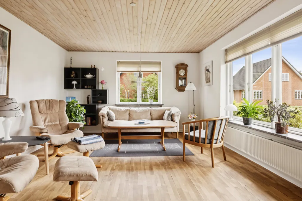 Living Room - Rustic Villa with Garden in Viborg