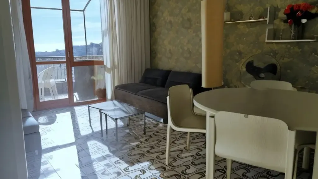 Soggiorno - Apartment with Sea View in Rapallo