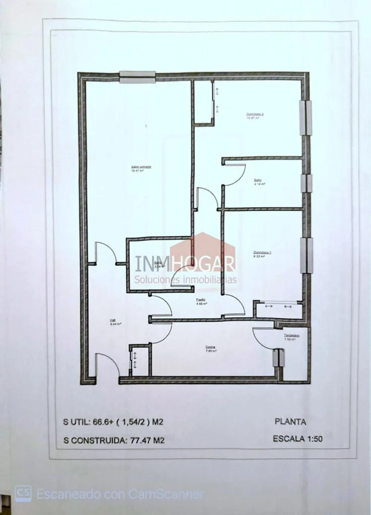 Plaan - Accessible Flat with South-West Orientation in Arévalo