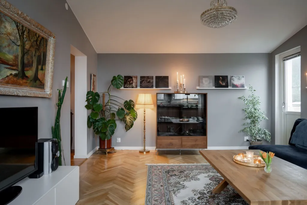 Séjour - Renovated Penthouse with Balcony in Norrmalm