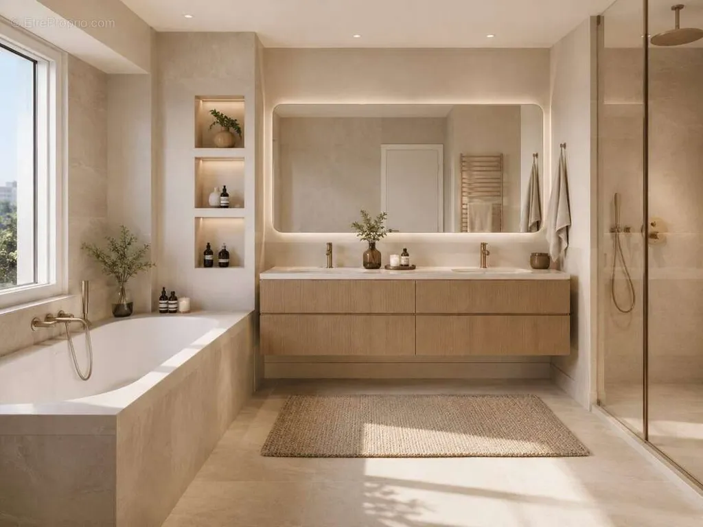 Bagni - 4-Piece Apartment with Terraces in Neuilly-Plaisance