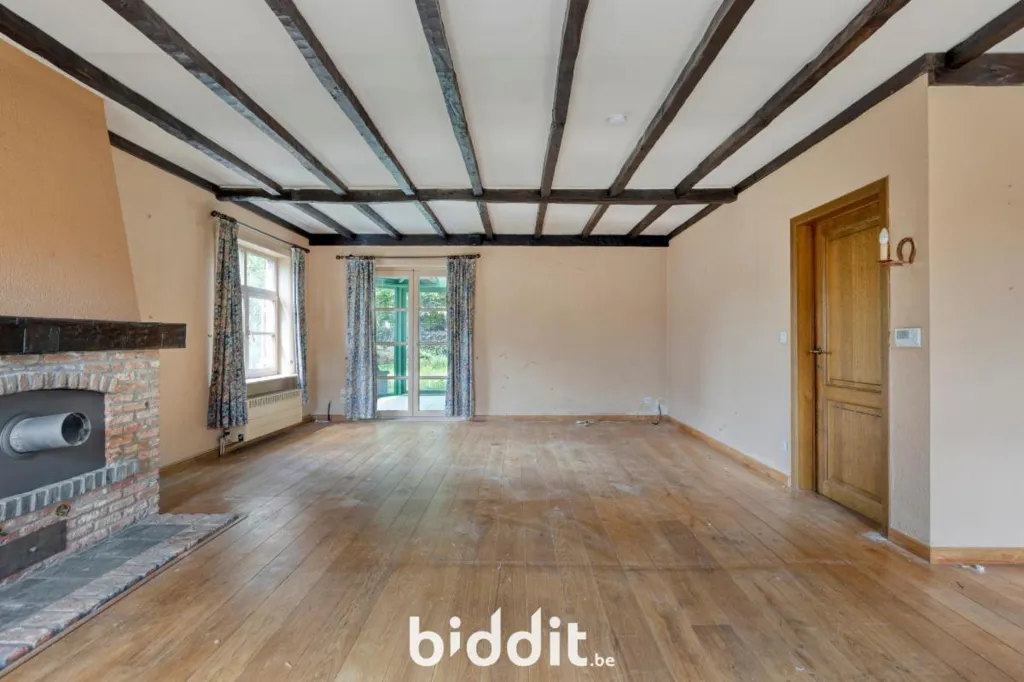 Living Room - Rustic Semi-detached House with Garden near Ghent