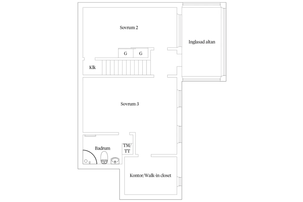 Plan - Etagelägenhet with Balcony in Borås