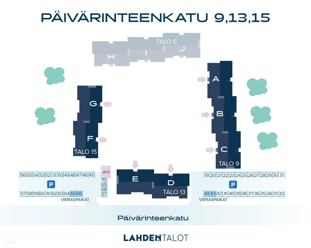 Planimetria - 2-Bedroom Apartment with Balcony in Lahti