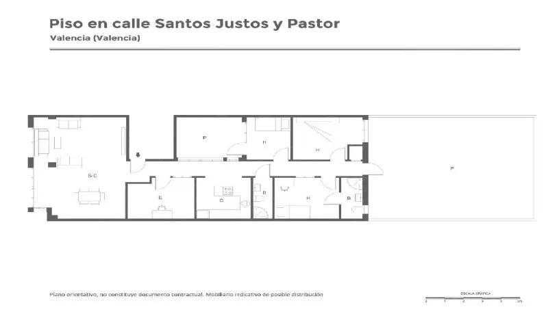 Plan - Spacious Flat in Central Valencia