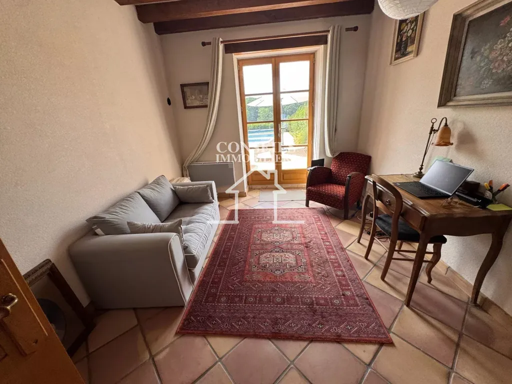 Séjour - Fermette avec Piscine et Jardin à Précy-sur-Vrin