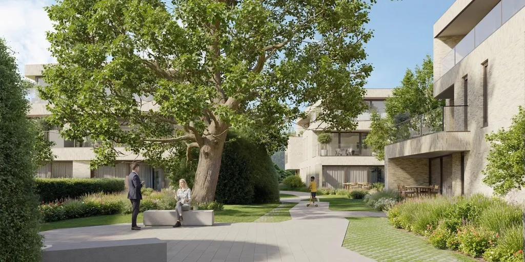 Jardin - Appartement Niveau Parking avec Terrasse à Koersel