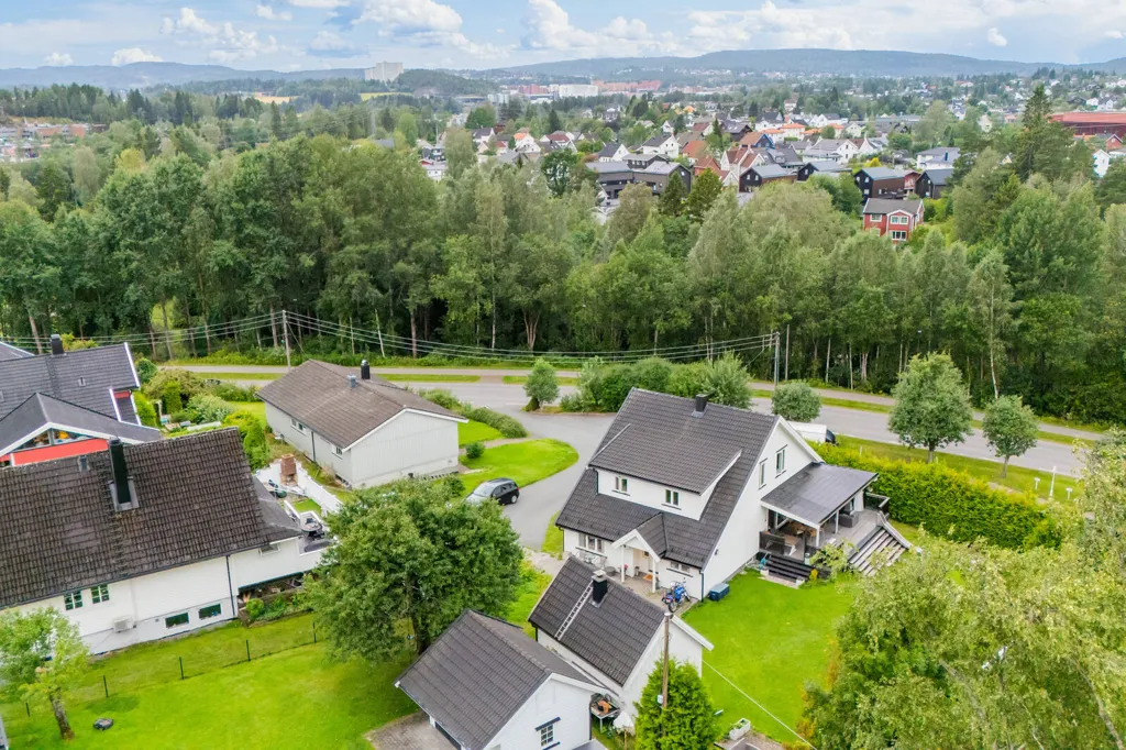 Vista aerea - Casa di 6 locali a Fjellhamar