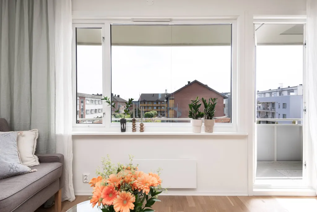 Elutuba - Modernised Apartment with South-West Balcony in Sarpsborg