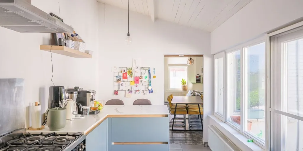 Cuisine - Maison Charmante avec Jardin à Balegem