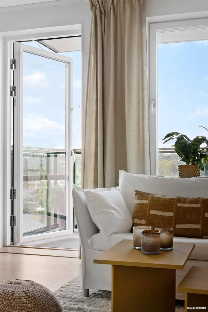 Living Room - Apartment with Sea View in Fisksätra