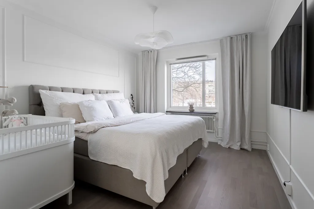 Camere da letto - Renovated Flat with Balcony in Söder, Jönköping