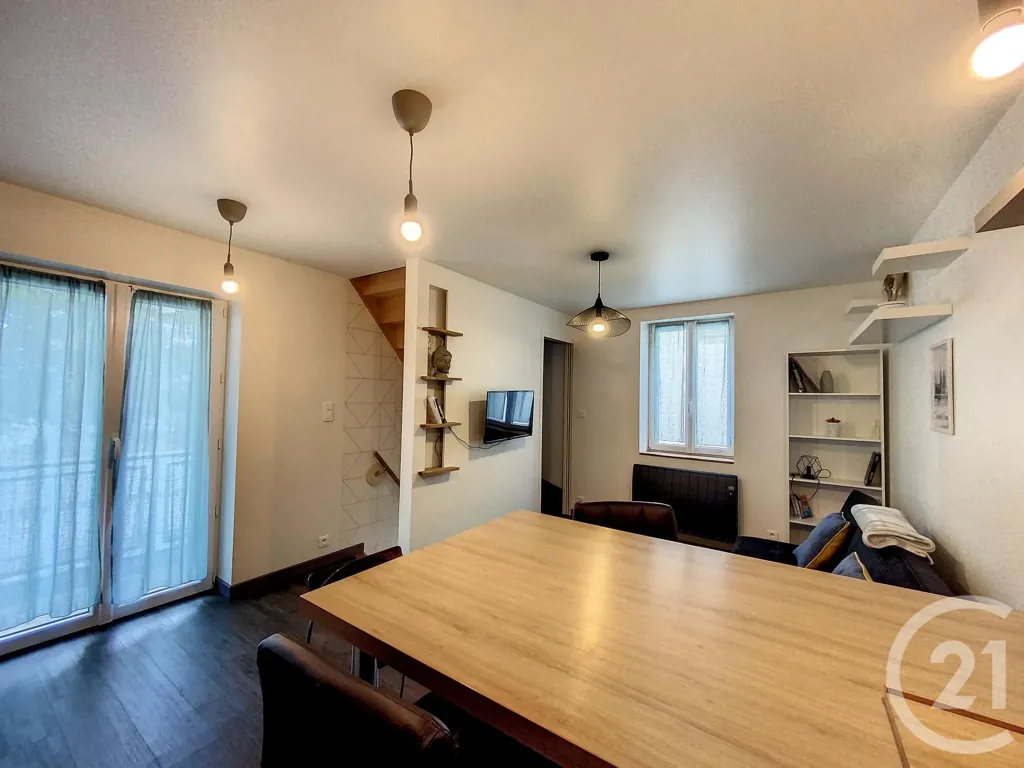 Dining Room - Renovated Maison de Bourg with Balcony in Le Cendre