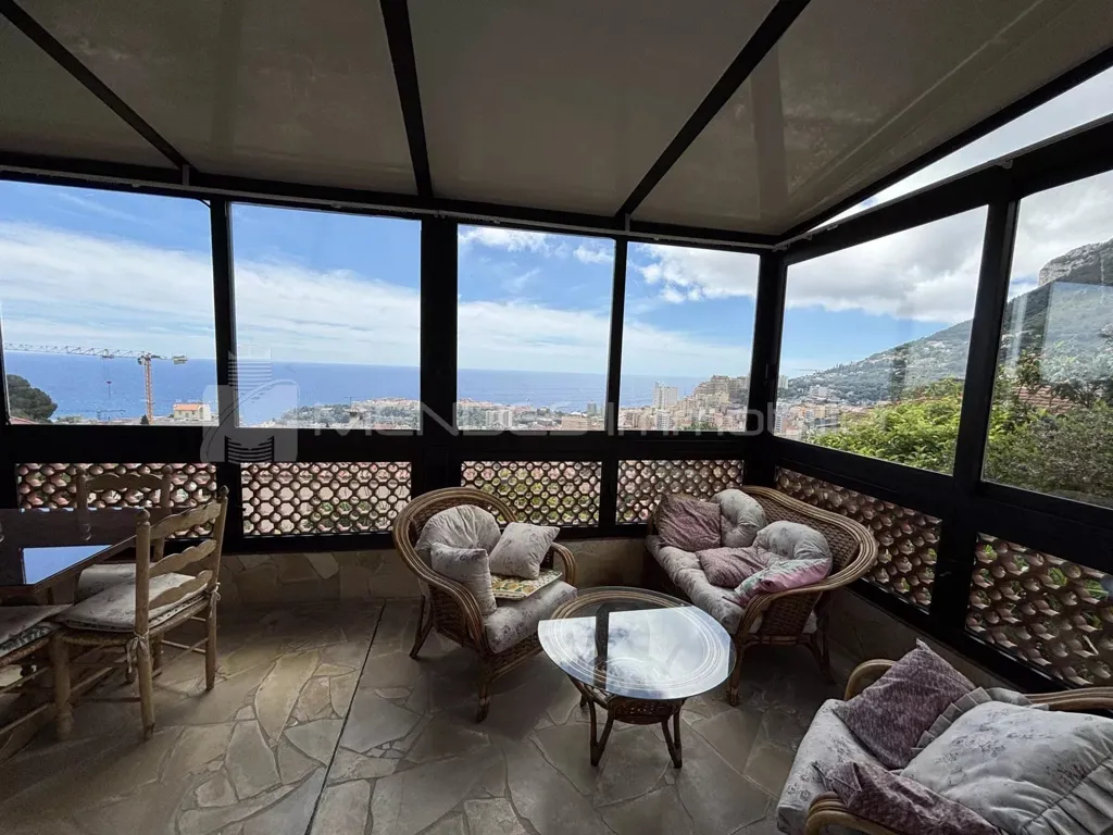 Terrasse - Maison de luxe avec vue mer à Beausoleil