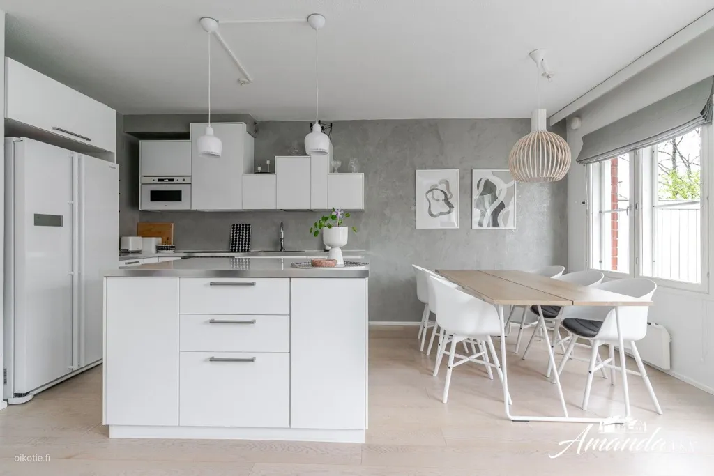 Köök - Modernised Apartment with Sauna in Liedon Vierumäki