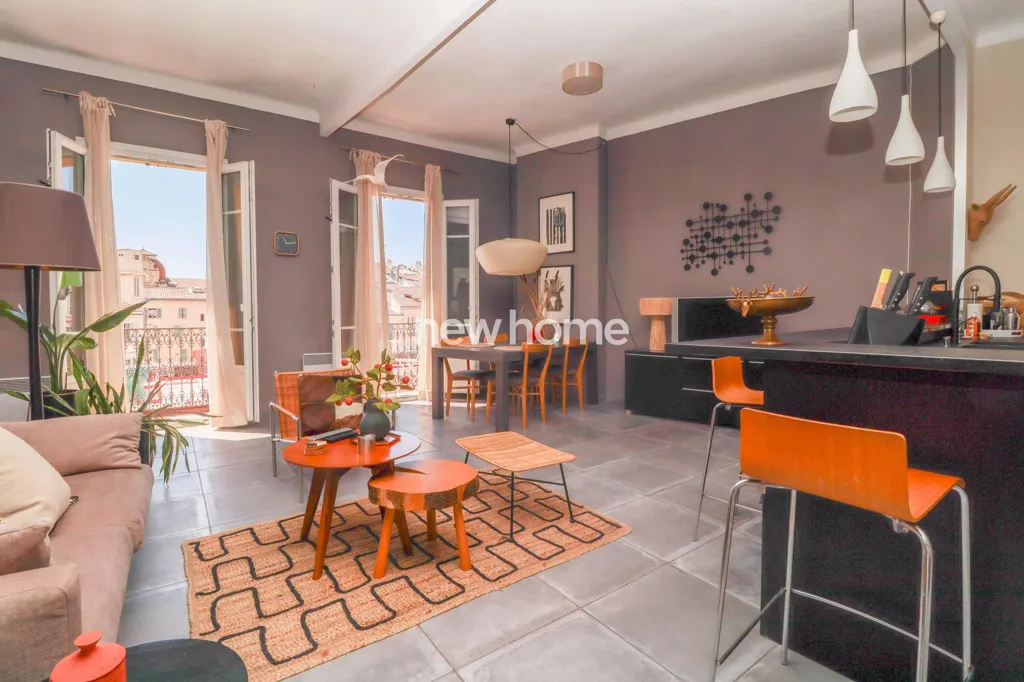 Séjour - Appartement avec Vue Panoramique à Cannes