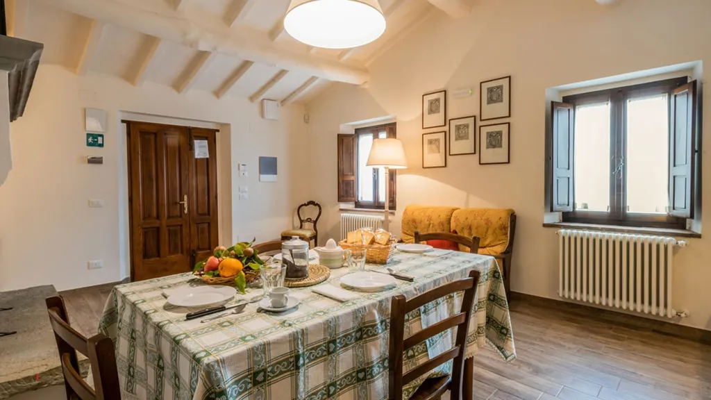 Sala da pranzo - Historic Hamlet with Pool in Anghiari