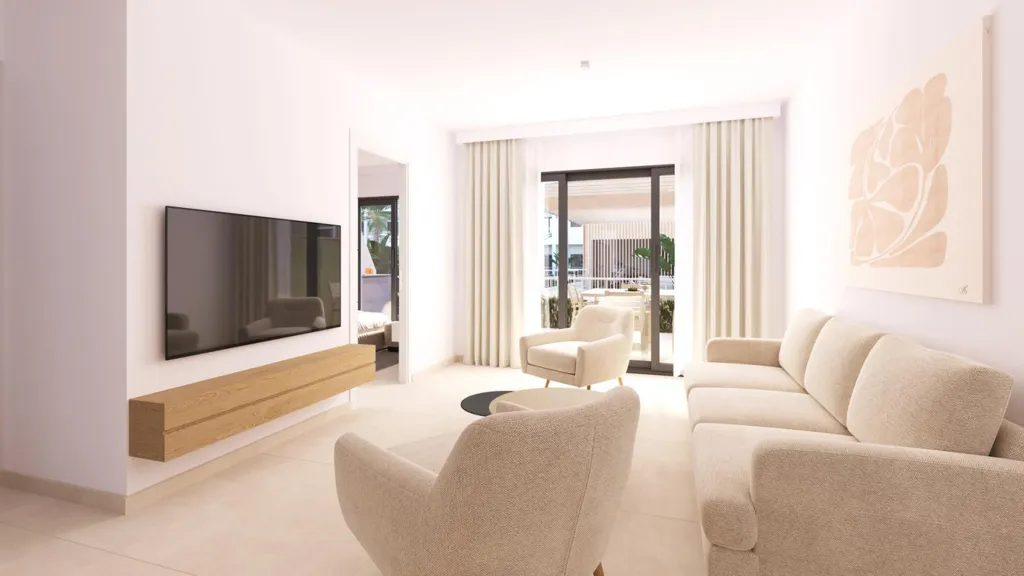 Séjour - Ground Floor Apartment with Garden in Torre-Pacheco
